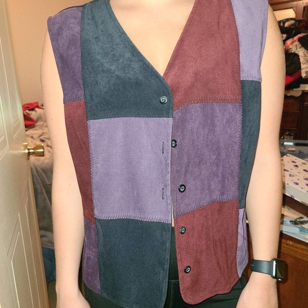 Early 90's patchwork vest.
